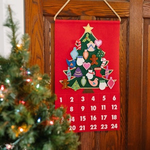 Advent Calendar Felt Christmas Tree