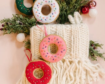 Felt donut decorations