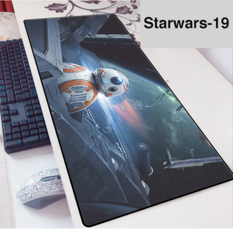 Gaming mouse pad Extended mouse pad XL XXL Star Wars BB8 Etsy