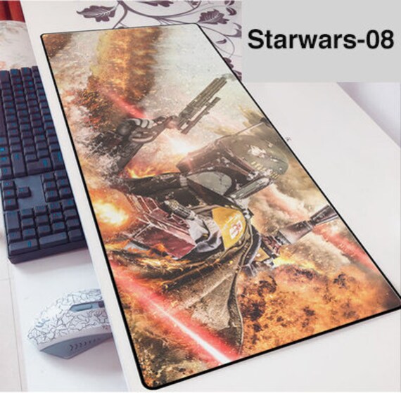 Gaming mouse pad Extended mouse pad XL XXL Star Wars Boba Etsy