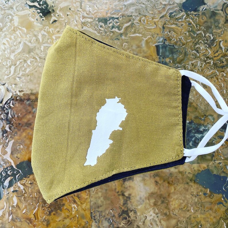 Fabric Masks. Lebanon Map Face Mask. Lebanese Map Face Mask Etsy