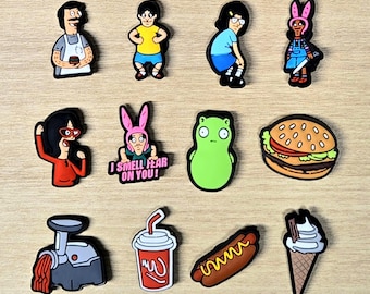 Bob's Burgers Croc Shoe Charms 12 Piece Set