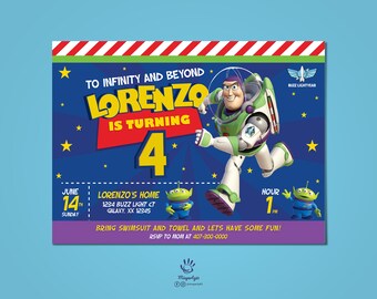 Buzz Lightyear Invitation Cards