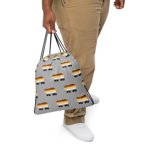 Vintage Bear Pride Bag | Bear Pride Drawstring Bag | LGBTQ Gear | Pride Tote | Drawstring Backpack | Eco-Friendly Bag