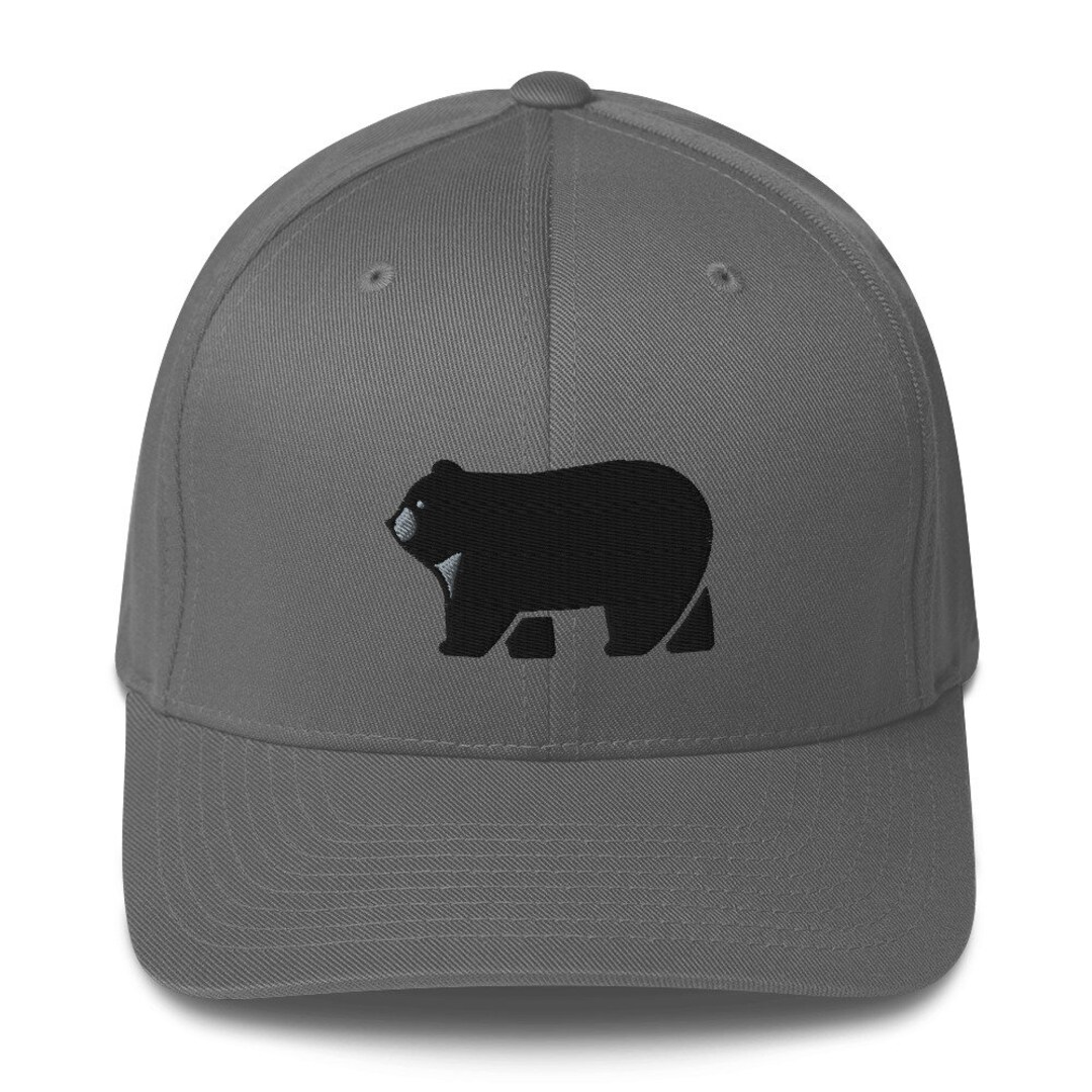 Bear Hat, Bear Logo Hat, Beremy Logo Hat, Flexfit Hat, Structured Twill