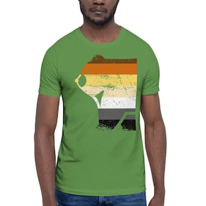 Bear Pride Shirt | Vintage Bear Pride Logo T | Bear Pride Flag | Queer Shirt | Gay Bear Shirt | Bear Shirt Men | Gay Bear T Shirt