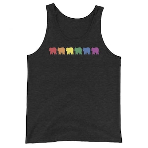 Regenbogen Beremy Tank Top | LGBTQ+ Pride Shirt | Sommer-Regenbogen-Kleidung | Gay Pride Tanktop