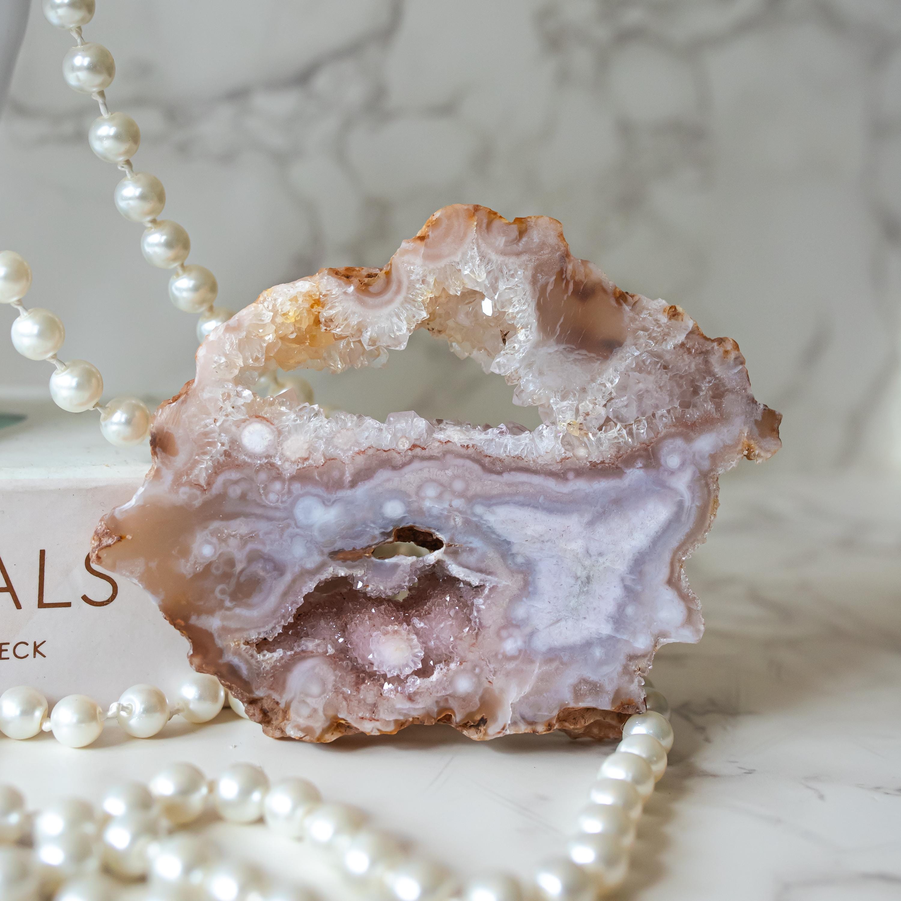 ピンクアメシスト druzy ハート Pink Amethyst Druzy Heart | CBV