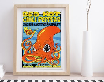 Red Hot Chilli Peppers 1996 Concert Poster | Music Gig Poster
