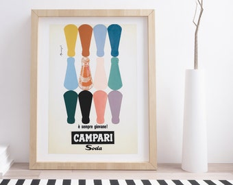 Campari Soda (e Semper Giovani) van Franz Marangolo | Vintage reclameposter