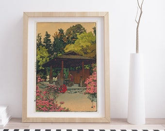 吉田博 日本の木版画：春の温泉ジクレーアート - Etsy 日本