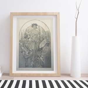 Zahlen Dekoratives 13 von Alphonse Mucha | Vintage Illustration