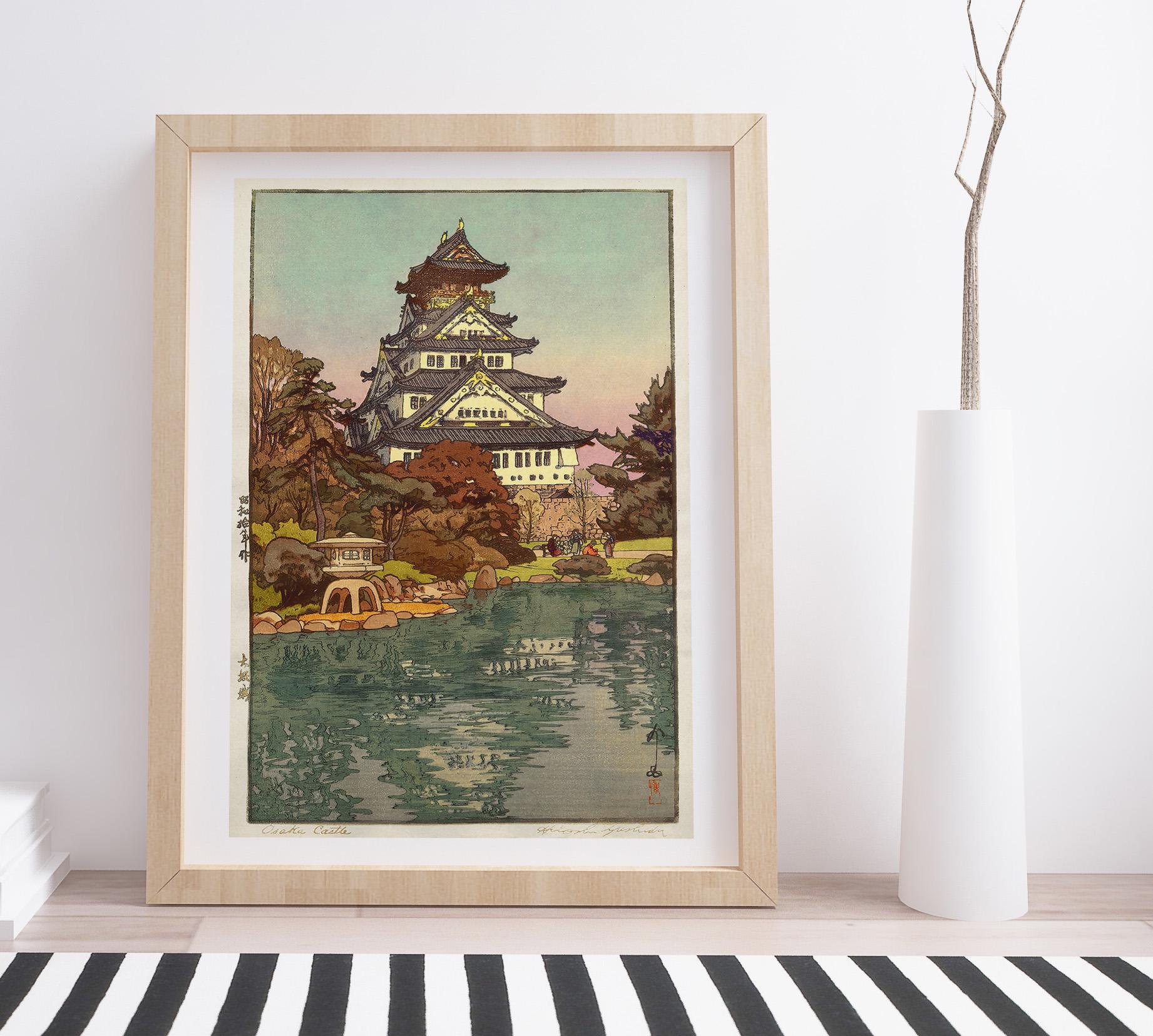 吉田博木版画 大坂城 吉田博画 【公式通販】