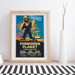 Forbidden Planet Poster | Vintage Movie Poster