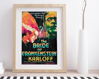 Bride of Frankenstein by Karoly Grosz | Vintage Movie Poster