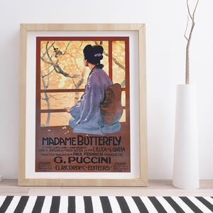M.Butterfly di Leopoldo Metlicovitz / Manifesto pubblicitario d'epoca