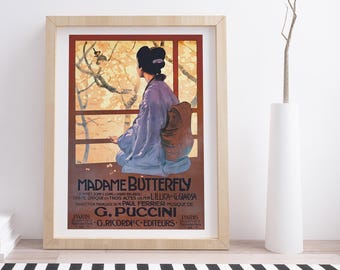 M.Butterfly von Leopardo Metlicovitz | Vintage Werbeplakat