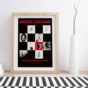 Marcel Duchamp 1974 Exhibition Poster | Vintage Ready-Made Art Exhibition Poster