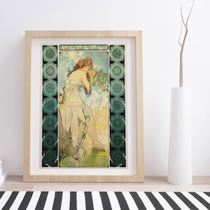 The Seasons: Summer by Alphonse Mucha | Vintage Art Nouveau Print