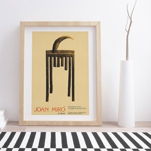 Joan Miro Scultura Exhibition Poster: Vintage Art Print