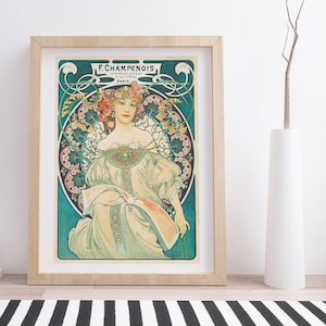 F. Champenois – Alphonse Mucha | Vintage plakat reklamowy