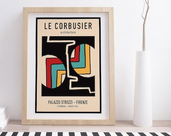 Le Corbusier 1963 Exhibition Poster | Vintage Art Exhibition Poster