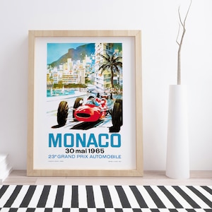 Monaco 1965 by Michael Turner | Vintage Poster
