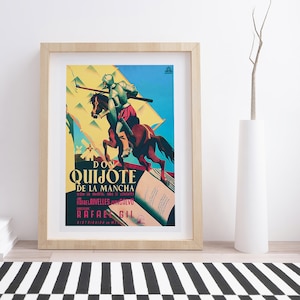 Don Quijote de la Mancha Movie Poster: Vintage Giclée Print