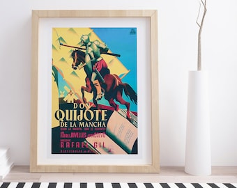 Don Quijote de la Mancha Movie Poster: Vintage Giclée Print