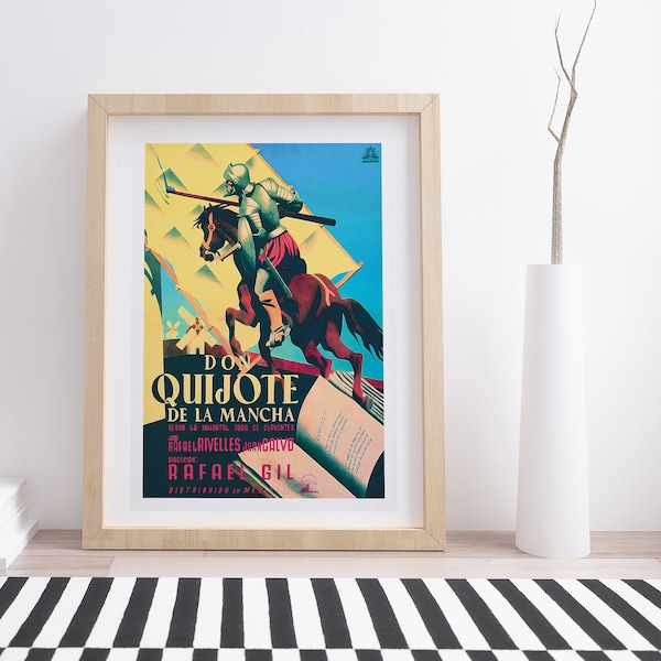 Don Quijote de la Mancha Movie Poster | Vintage Movie Poster