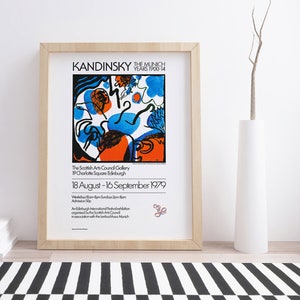 Kandinsky 1979 Exhibition Poster: Vintage Art Print