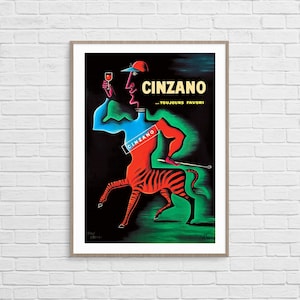 Cinzano von Jean Carlu | Vintage Werbeplakat