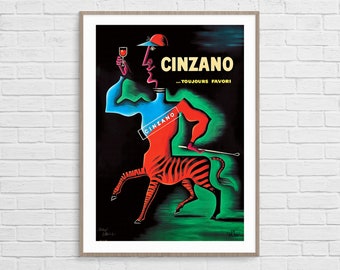 Cinzano by Jean Carlu | Vintage Advertising Poster