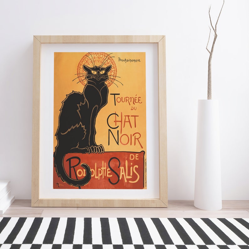 Tournée du Chat Noir by Theophile Alexandre Steinlen Vintage Advertising Poster image 1