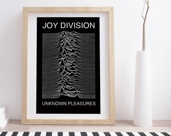 Joy Division, Unknown Pleasures | Vintage Album Cover Poster
