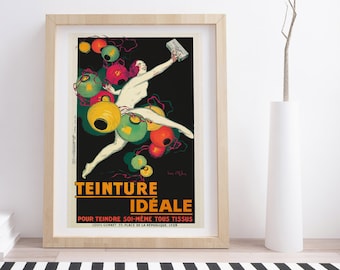 Teinture Ideale by Jean Dylen | Vintage Advertising Poster