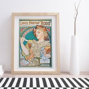 Lance Parfum “Rodo” by Alphonse Mucha | Vintage Advertising Poster