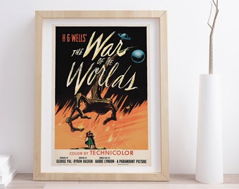 War of the Worlds 1953 Poster | Vintage Movie Poster