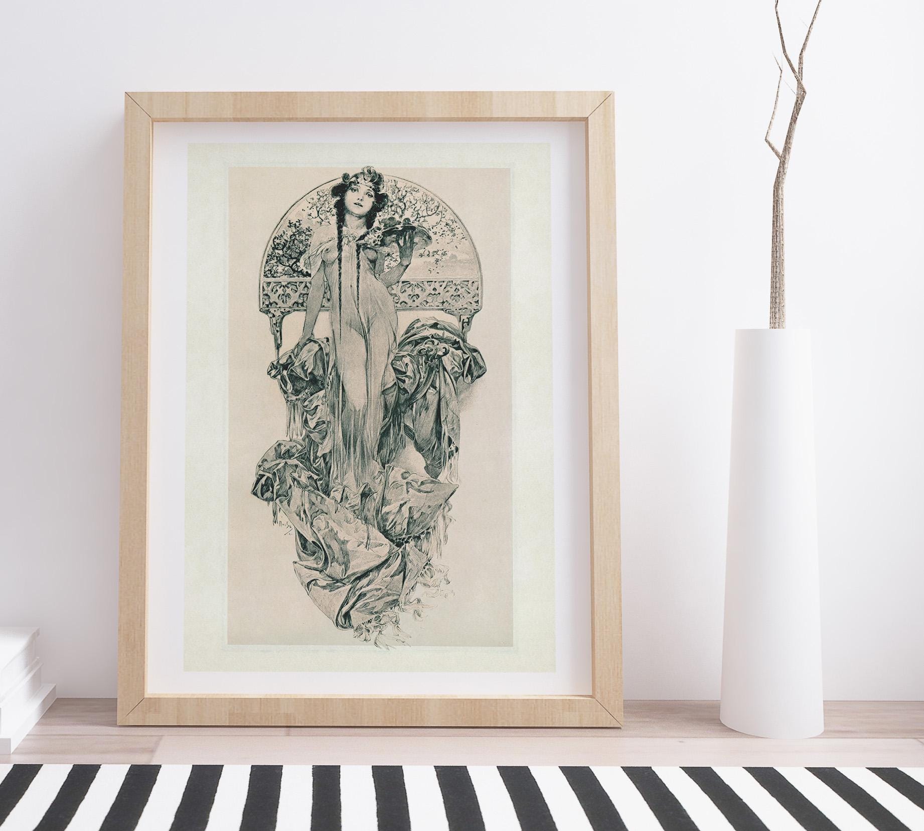 Amazon.com: Alphonse Mucha Prints - Set of 2 (11x14 Inches