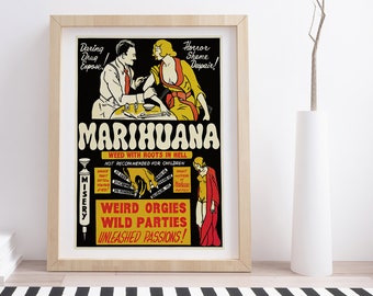 Marihuana Movie Poster | Vintage Movie Poster