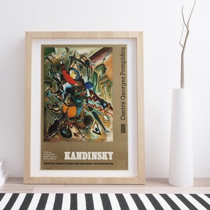 Kandinsky 1979 Exhibition Poster: Vintage Art Print