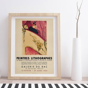 Pientres Lithographes Exhibition Poster | Vintage Art Exhibition Poster