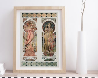 Moet Chandon van Alphonse Mucha |  Vintage reclameposter