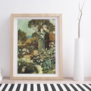 Godzina Łaski, ilustracja z Rubajjat Omara Chajjama autorstwa Edmunda Dulaca | Ekslibris vintage
