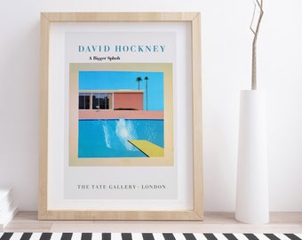 David Hockney A Bigger Splash Original Gallery Poster 70x50 Cm