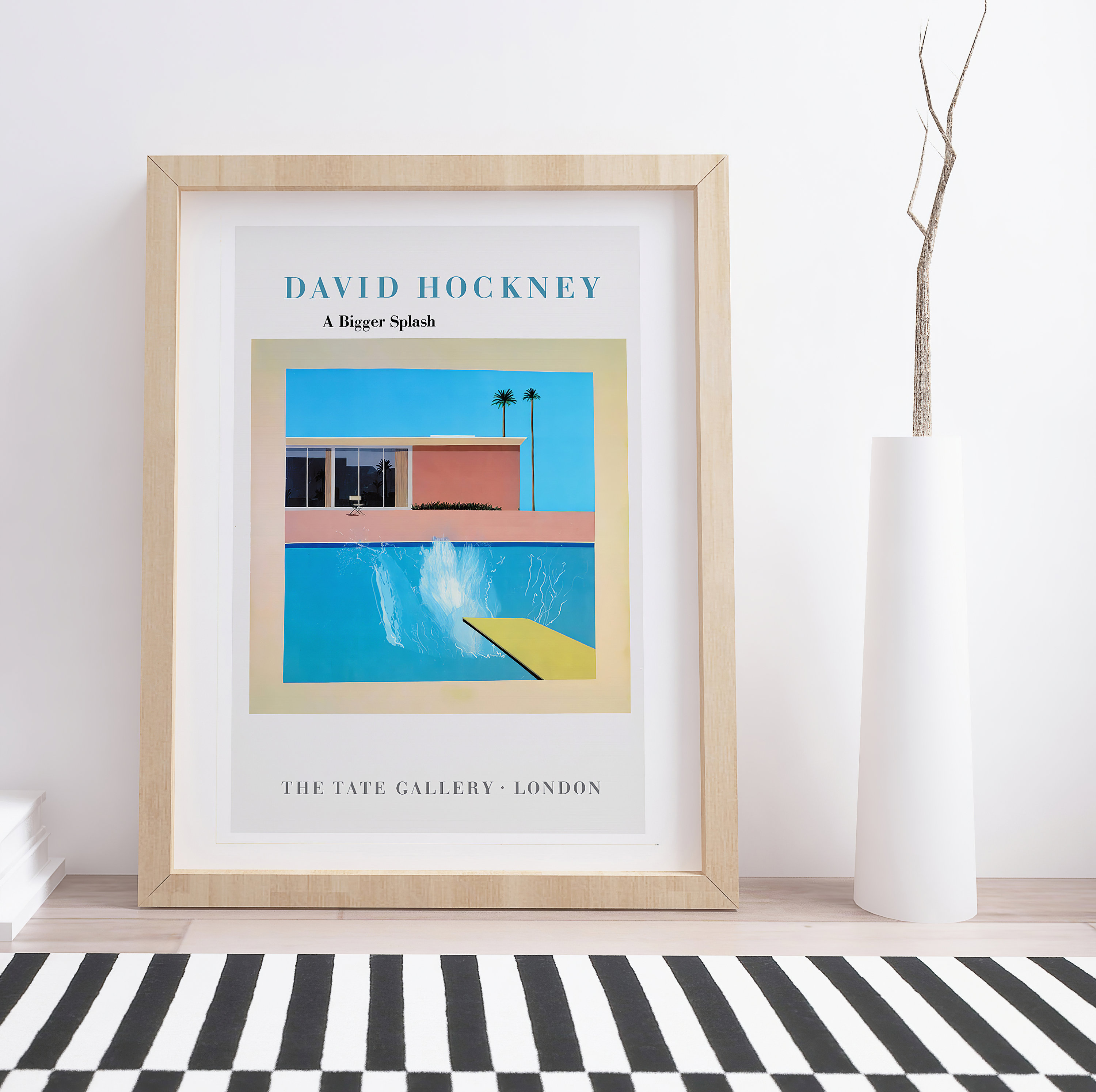 David Hockney 'A Bigger Splash' Vintage Exhibition Poster - Etsy