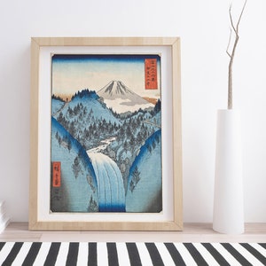 In the Mountains of Izu Province by Utagawa Hiroshige | Vintage Japanese Woodblock Print