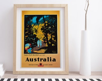 Australia, Tropical North Queensland by Percy Trompf | Vintage Travel Poster