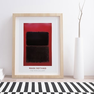 Mark Rothko Exhibition Poster: Vintage Abstract Art Print