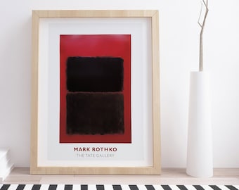 Mark Rothko Exhibition Poster: Vintage Abstract Art Print